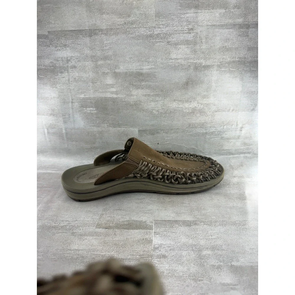 Keen Uneek Slide Men Brown Braided Cord Slip On Sandals 1014626 Size 11
